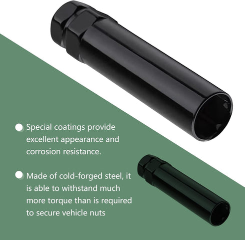 Pack-1 Car Lug Nut Key Replace Sleeve Replacement, Waterproof Anti-Theft Metal Vehicle Screw Socket, Universal Durable Automotive Nut Key Accessor...