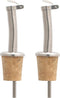 Fantes Bottle Stopper Pourers, 18/8 Stainless Steel, Set of 2, The Italian Market Original since 1906...