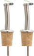 Fantes Bottle Stopper Pourers, 18/8 Stainless Steel, Set of 2, The Italian Market Original since 1906...
