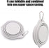 SLSON Collapsible Dog Bowls,Integrated Molding Dog Double Bowl No Plastic Rim 2 in 1 Foldable Pet Food & Water Bowl Cat Feeder Dish for Walking,Hi...