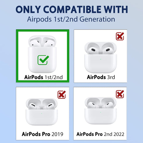 Jowhep Case for AirPod 2/1 Backpack Luxury Design Cute Silicone Cover Fashion Cool Funny Soft Stylish Fun Girly for Air Pods Girls Women Teen Kawa...