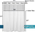 River Dream Snap in Fabric Shower Curtain Liner Replacement. 70W x 57H inches, with Magnets, (Fit 71(W) x 77(H) Shower Curtain with Window)...
