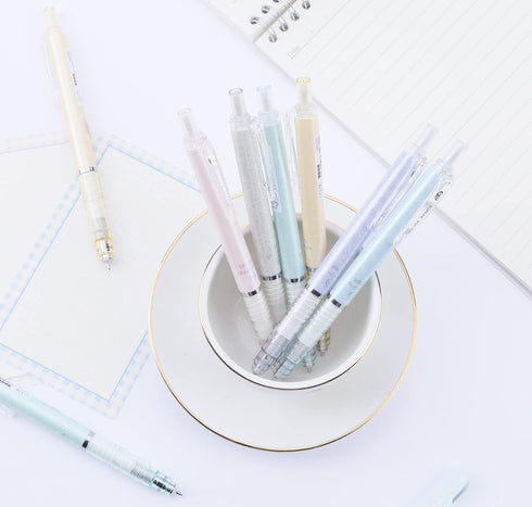 COLNK Mechanical Pencil Set with Lead and Erasers, 6 Cute Drawing Mechanical Pencils 0.5 & 0.7mm, with 4 Tubes of HB Lead Refills and 2 Extra Eras...