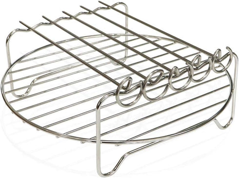 Air Fryer Double Layer Rack, Air Fryer Accessories Multi-purpose Rack Fits Most 4.2QT or Above?8in,5pins?...
