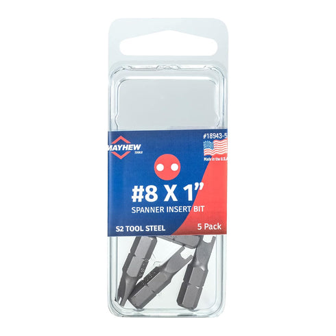 Mayhew Tools 19612-4 Square Recess Power Bit, NO. 2 x 2.75", 4-Pack...