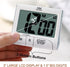 2-Pack Large Display Kitchen Timer - 3" Digital Timer Magnetic Back Loud Alarm - White Cooking Timers for Kitchen Teachers Students Games Meetings...