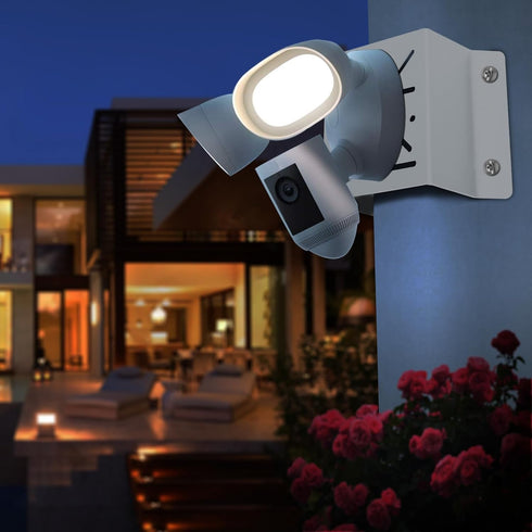 Exterior Wall Corner Mount Bracket Solid Metal for Surveillance Systems, Corner Mount Holder for Security Cameras Installing to Reach A Wider View...