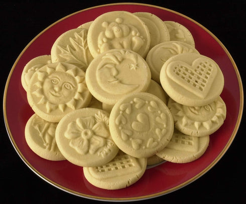Terra Cotta Cookie Stamps for Baking, Oven & Dishwasher Safe - Cookie Cutter, Molder, Stamper Press, Ideal for Cookies, Polvoron, Pastry, Shortbre...