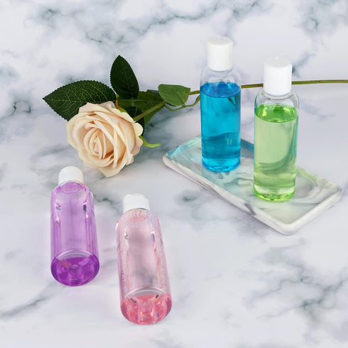 TSA Approved Travel Bottles Set for Toiletries Squeeze Size Container Kit Portable Leak Proof Refillable Cosmetic Airplane Essential Shampoo Hair ...