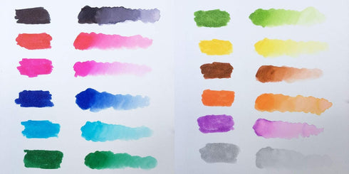 Zig Clean Color Real Brush Markers, Multicolor, 12-Pack (RB600012)...