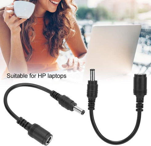 2Pcs Converter Cable 7.4x5.0mm Female to 5.5x2.5mm Male Suitable for Short Distance Connection Premium ABS Material, Durable and Sturdy...