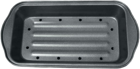 Evelots Meatloaf Pan-Drains Fat-Non Stick-Cooking/Baking-More Flavor-2 Piece Set...