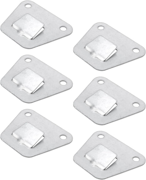 6 PCS Wall Fan Mounting Bracket Wall Fan Support Hook Kit Support Hook for Wall-Mount Fan for Wall-Mount Fan and Range Hood 2.91"×2.36"...