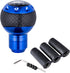 5 Speed Leather Transmissions Shift Knob Shifting Lever Gear Stick Shifter Handle Fit Most Manual Cars Truck SUV Vehicle (Blue)...