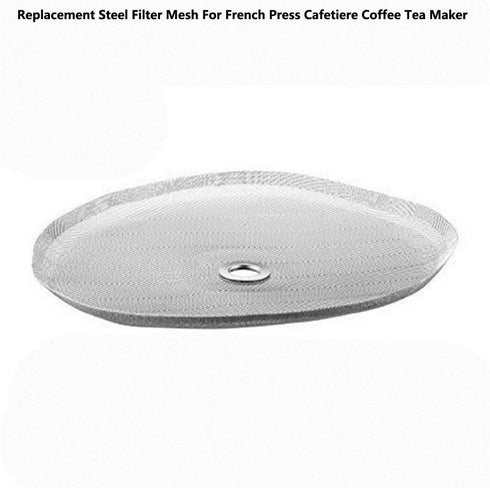 2pcs 4" Steel Filter Mesh Screens for 8 Cup French Press Coffee Maker for Bonjour Bodum...