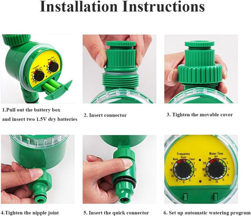 Sprinkler Timer - Knob Hose Water Timer Perfect for Automatic Watering - Advanced Watering Device for Drip Irrigation and Lawn Watering System...