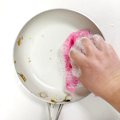 UNHA'S Dish Scrubber Cloth - Mesh Dishwashing Scouring Pad for Kitchen - Non-Abrasive, Non-Absorbent, Quick Dry, Odorless Polyester Mesh Scrubbing...