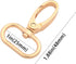 15 Pcs Oval Ring Lobster Clasp Claw Push Gate Trigger Clasps Swivel Snap Hooks for Leather Craft Straps Lanyard Ribbons (Gold,1 inch)...