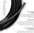 Pneumatic Tubing Black PU Air hose Pipe Tube Kit 6mm OD 4mm ID 39.4ft/12 Meter for Air Line or Fluid Transfer…...