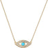 MYEARS Women Evil Eye Necklace Gold Pendant Turquoise Diamond CZ Pave 14K Gold Filled Chain Dianty Boho Beach Simple Handmade Jewelry Gift...