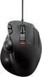 ELECOM EX-G Wired Trackball Mouse, Ergonomic, Thumb Control, Smooth Tracking Roller Ball, 6 Programmable Buttons, Tilt Scroll Computer Mice for PC...