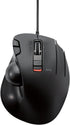 ELECOM EX-G Wired Trackball Mouse, Ergonomic, Thumb Control, Smooth Tracking Roller Ball, 6 Programmable Buttons, Tilt Scroll Computer Mice for PC...