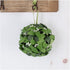 Factory Direct Craft Hanging Mistletoe Ball Made of Artificial Green Poly Silk Leaves with Multiple Artificial White Berries...