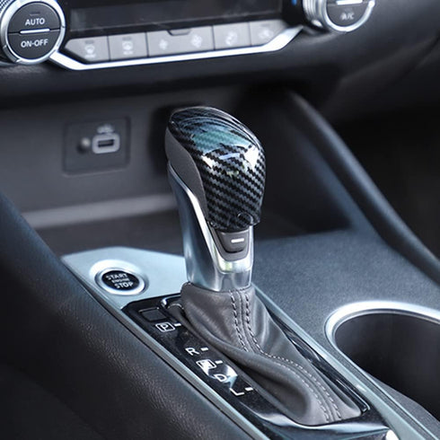 New Sport Carbon Fiber Style Interior Gear Shift Knob Trim Fit for Nissan Altima 2019 2020 2021 2022 2023 Sentra (Carbon Fiber Style, Shift knob)...