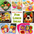 Silicone Baking Cups Muffin Cupcakes Liners Molds Sets in Storage Container Silicone Lunch Box Dividers Bento Box Accessories -36 Pack...