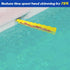 Pool Surface Skimmer-Plastic Debris Skimmer,Hands Free Pool Leaf Skimmer,Work with Most Skimmer Systems on Above-Ground and in-ground Pools (Yello...