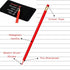 1InTheOffice Red Grading Pencils #2 Lead, Red Pre Sharpened Checking Pencils 48 Pack...