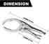 Locking Grip Oil Filter Wrench, 9.5in/240mm, Chrome Vanadium Steel Jaws...