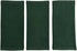 Dark Green Kitchen Hand Dish Towels: 100% Cotton Cloth Soft Cleaning Drying Absorbent Ribbed Terry Loop, Set of 3 Multipurpose for Everyday Use Ov...