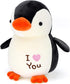 HWD 8.7" Soft Stuffed Penguin Dolls, Stuffed Animals Toys, Gifts for Kids Toddlers Birthday Christmas Day Valentine's Day (Black)...