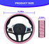 Car Steering Wheel Cover, Elastic Breathable Ice Silk Vehicle Steering Wheel Protector for Men and Women, Cool in Summer and Warm in Winter Cover,...