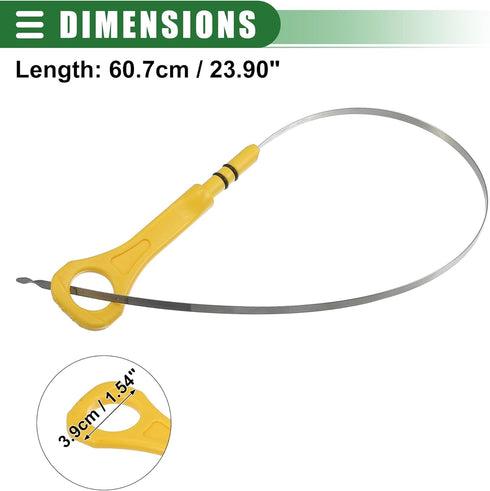 Motoforti Engine Oil Dipstick Indicator, Oil Dipstick Replacement, for Hyundai Sonata 2010-2015, Metal Plastic, No.266112G020, Yellow...