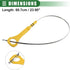 Motoforti Engine Oil Dipstick Indicator, Oil Dipstick Replacement, for Hyundai Sonata 2010-2015, Metal Plastic, No.266112G020, Yellow...