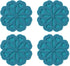 Set of 4 Silicone Trivet Mat - Hot Pot Holder Hot Pads for Table & Countertop - Trivet for Hot Dishes - Non-Slip & Heat Resistant Modern Kitchen H...