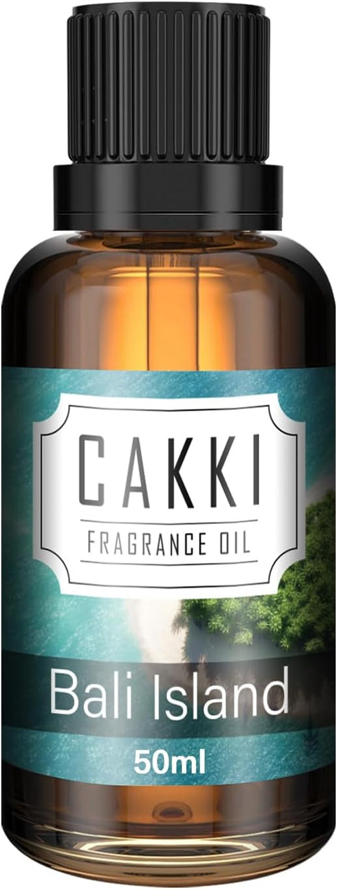 Essential oils for Diffusers for Home, Scent-Bali Island, Single Large Size 50ml, Cakki Fragrance oils, for Candle Making, Diffuser Oil Scents...