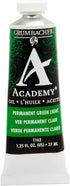 Grumbacher Academy Oil Paint, 37 ml/1.25 oz, Permanent Green Light...