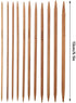 11Sizes 55PCS Bamboo Knitting Needles Set Smooth Double Pointed Long Knitting Needles Set for Handmade Creative DIY Knitting Craft (5.1 Inches Len...