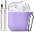Airpods Case Cover 2&1 with Cleaner Kit,Soft Silicone Protective Cover for Apple AirPods 2nd/1st Generation Charging Case with Keychain,Shockproof...