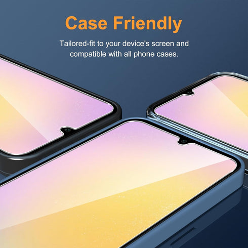 LYWHL 3 Pack for Samsung Galaxy A25 5G Screen Protector, Tempered Glass HD Clear 9H Hardness Protector Film for Galaxy A25 5G, Anti Scratch Bubble...