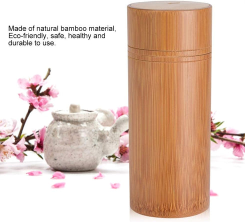Mumusuki Tea Jar, Portable Sealed Tube Tea Storage Box Canisters Box Wake Tea Bucket for Farmhouse Kitchen Counter(M)...