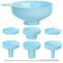 Wide Mouth Kitchen Funnel, Food Grade Plastic Cooking Canning Funnel with 4 Sizes Spouts for Filling Wide and Regular Mason Jars, Spray Dropper Oi...