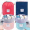 INVODA 4PCS Cosmetic Bag 4 Pieces Barrel Shaped Travel Makeup Bags Large Capacity Soft Waterproof Portable Drawstring Cosmetic Bag Multifunctional...