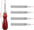 Mudder 8 Pieces Edge Leather Beveler Cutting and Edge Skiving DIY Craft Tool, Hand Leather Grooving Tool for Crafting Work (1.5 mm, 1.2 mm, 1.0 mm...