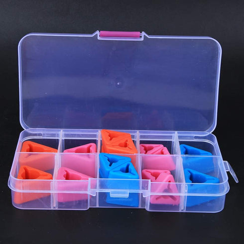 Triangular Crochet Needles Point Protectors Knitting Needles Tips Silicone Knit Point Protectors Sewing Accessories...