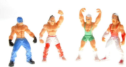 PowerTRC 32 Pcs Wrestling Toys for Kids, Wrestler Play Set with 2 Wrestle Rings Style, 12 Super Wrestlers, Many Realistic Accessories, Toy Figures...