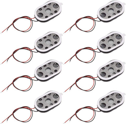 uxcell 1W 8 Ohm Mini DIY Magnetic Speaker Replacement Loudspeaker 15mmx24mm for Electronic and Navigator 8pcs...
